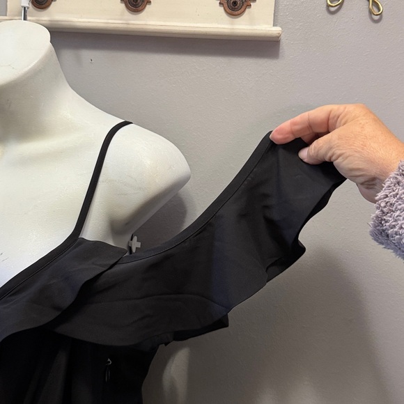 ELOQUII Asym Ruffle Maxi Dress Sz 14 - Picture 6 of 8